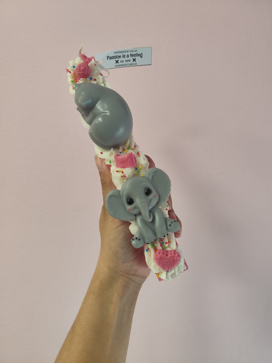 Λαμπάδα cat and elephant