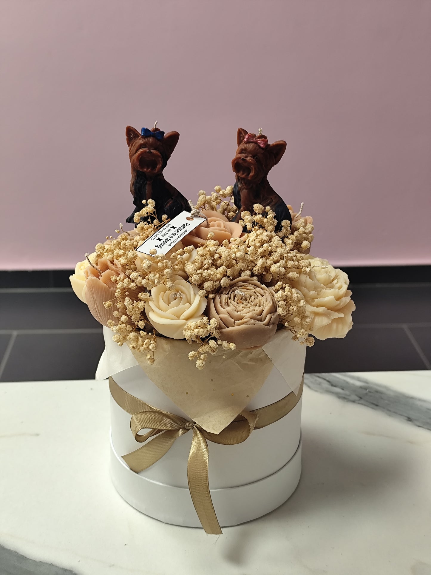 Μπουκέτο Κεριών Cookie ( yorkshire terrier)