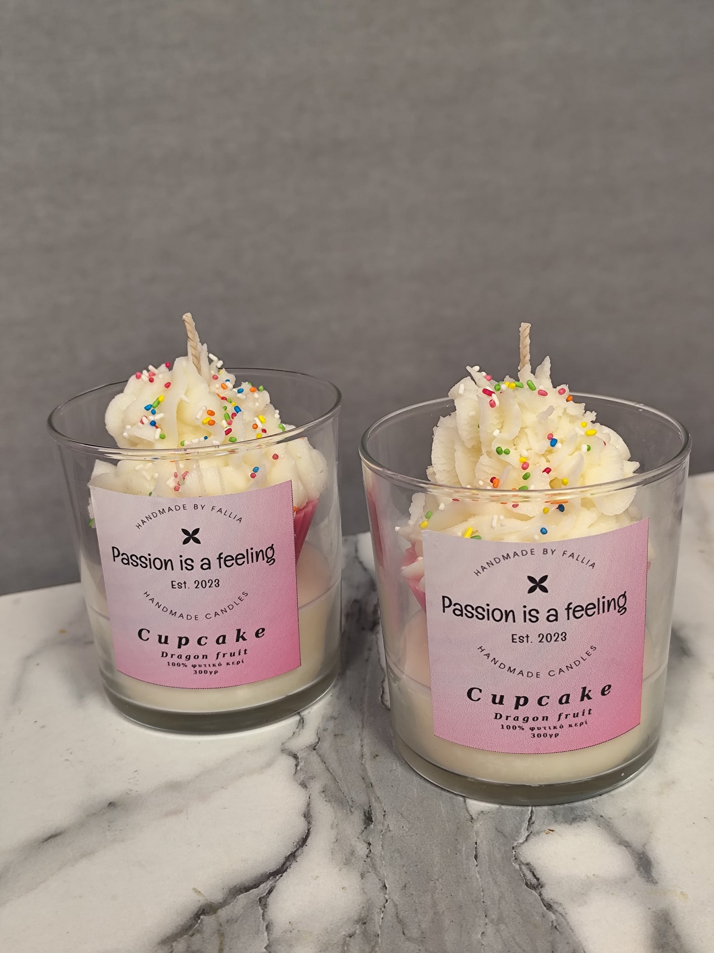 Ποτήρι dragon fruit cupcake