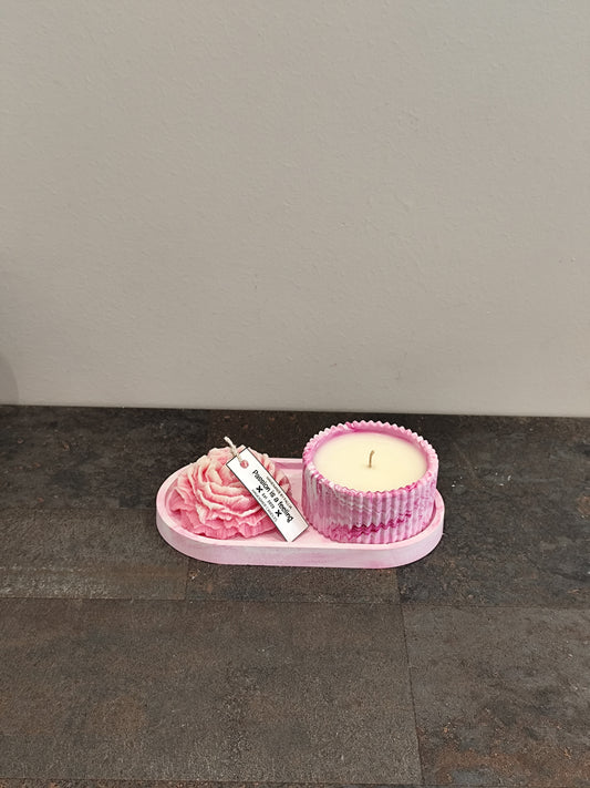 Σετ πορσελανη ροζ