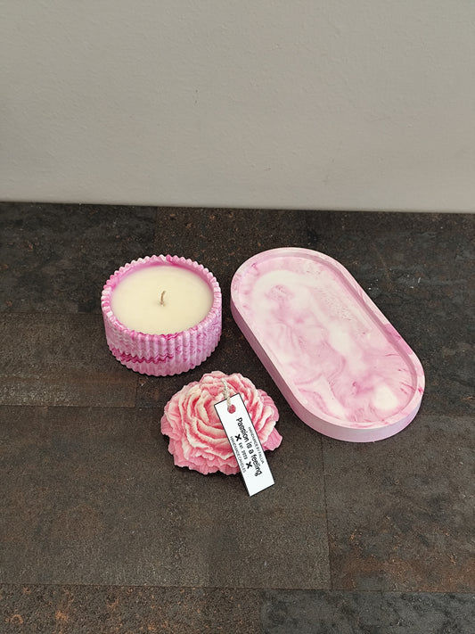 Σετ πορσελανη ροζ