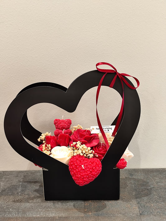 Μπουκέτο κεριών - καρδιά