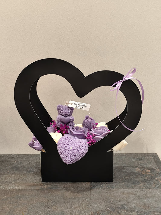 Μπουκέτο κεριών - καρδιά