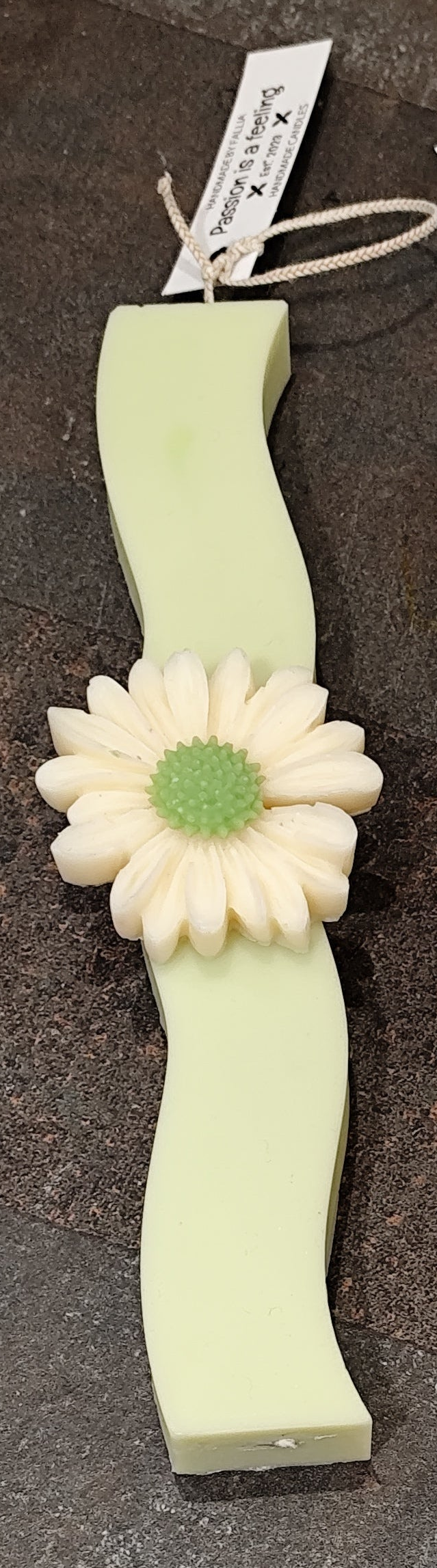 Λαμπάδα με μαργαρίτες