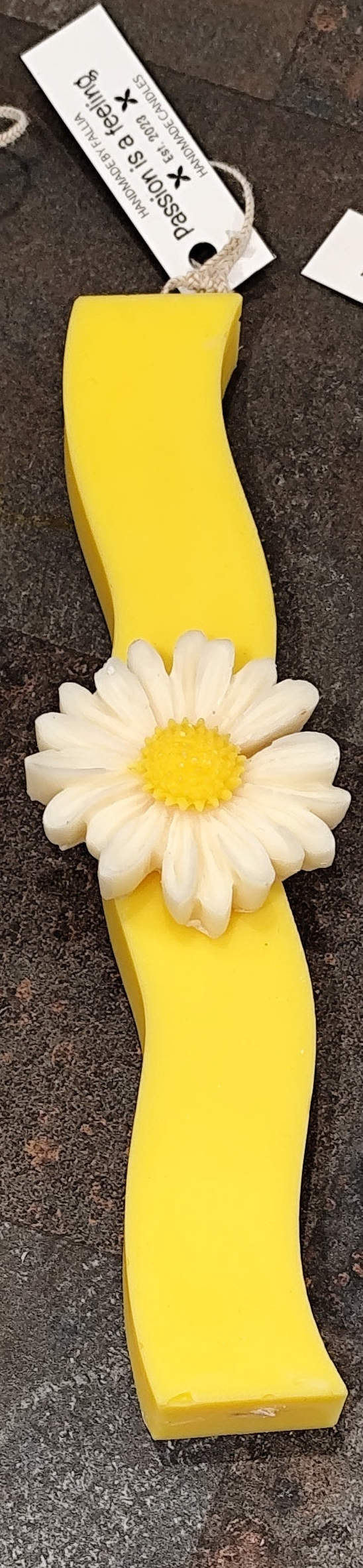 Λαμπάδα με μαργαρίτες