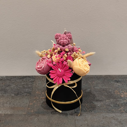 Κέρινο μπουκέτο μικρό αρκουδάκι