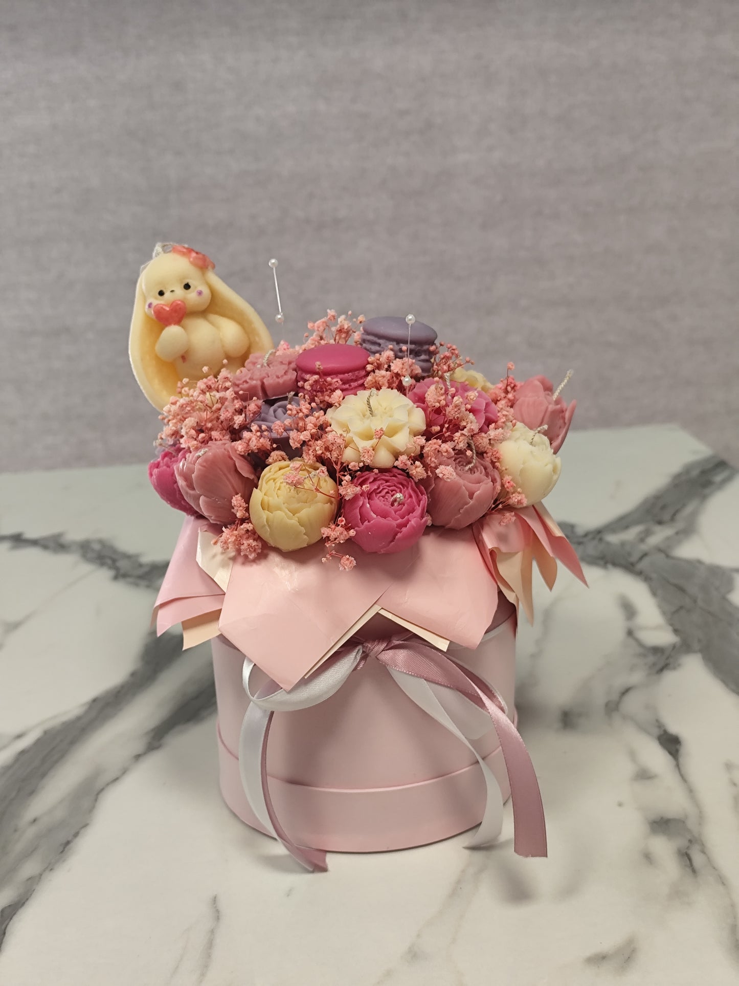 Μπουκέτο κεριών λαγουδάκι