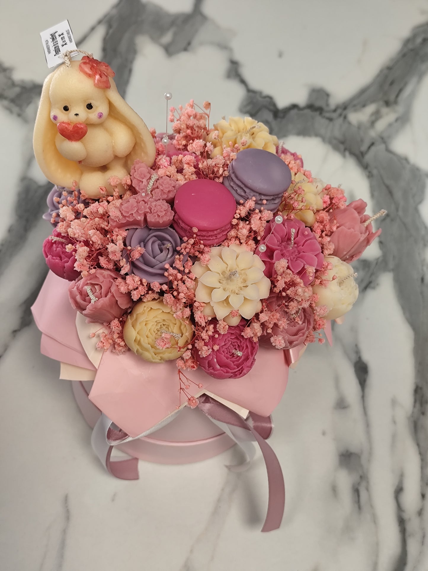 Μπουκέτο κεριών λαγουδάκι