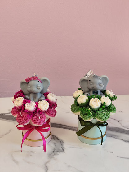 Μπουκέτο κεριών ελέφαντάς