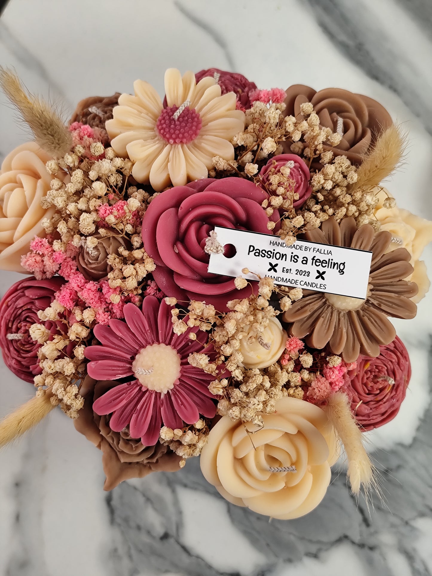 Μπουκέτο απο κερί