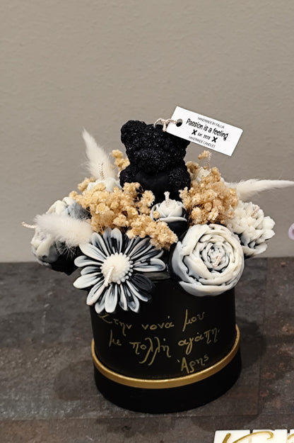 Κέρινο μπουκέτο μικρό αρκουδάκι