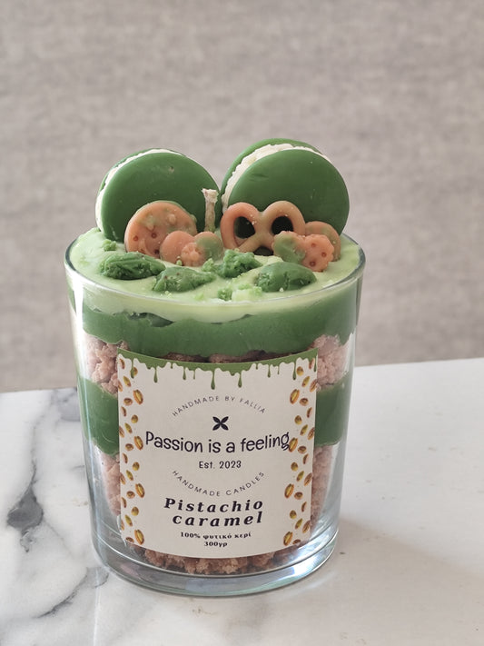 Pistachio caramel