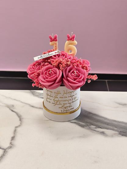 Μπουκέτο κεριών roses