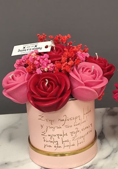 Μπουκέτο κεριών roses