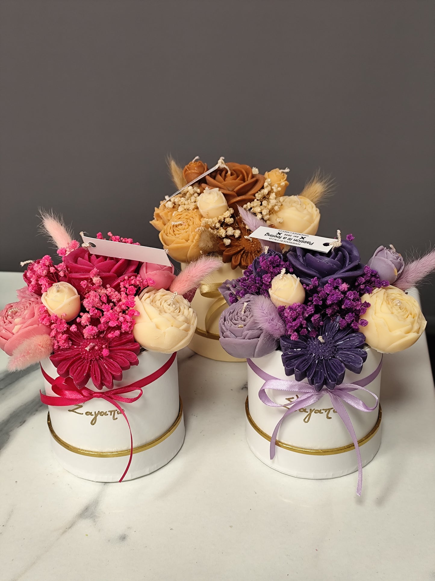 Μπουκέτο Κεριών – Χειροποίητο & Αρωματικό