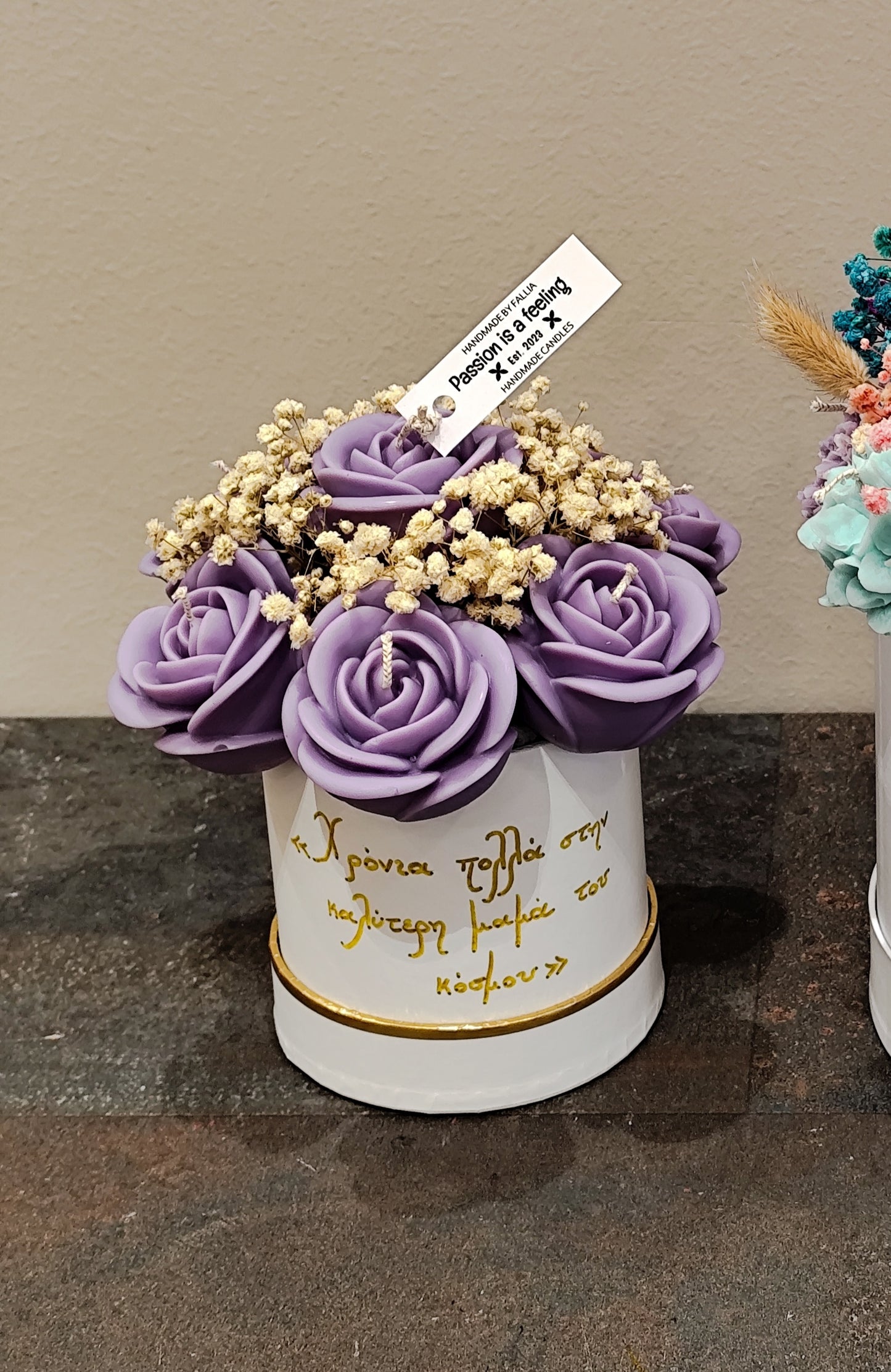 Μπουκέτο κεριών roses